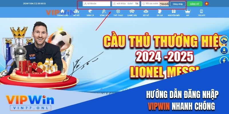 Đăng nhập Vipwin