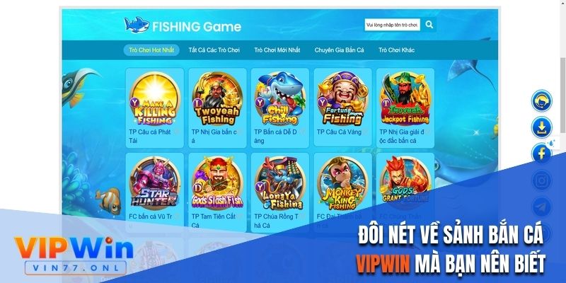 Đôi nét về sảnh bắn cá Vipwin mà bạn nên biết