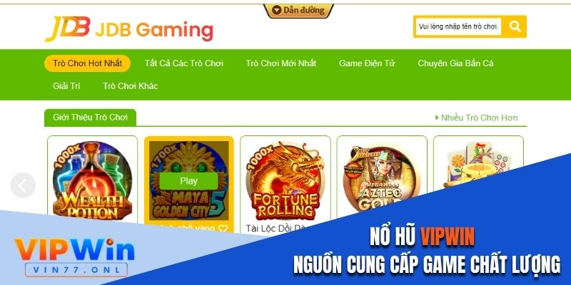 Nhà cái hợp tác với các nhà phát hành game chất lượng cao 